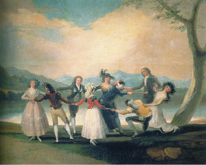 Francisco de Goya Das Blindekuhspiel Spain oil painting art